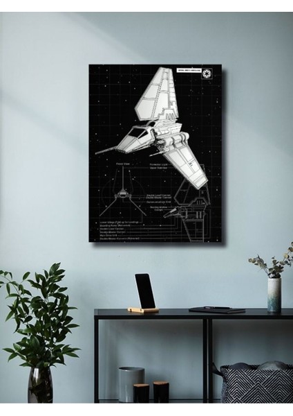 Shuttle Lambda - Star Wars - Gemi Şemaları - Film & Dizi Posterleri, Özel Tasarım Kağıt Poster modelleri