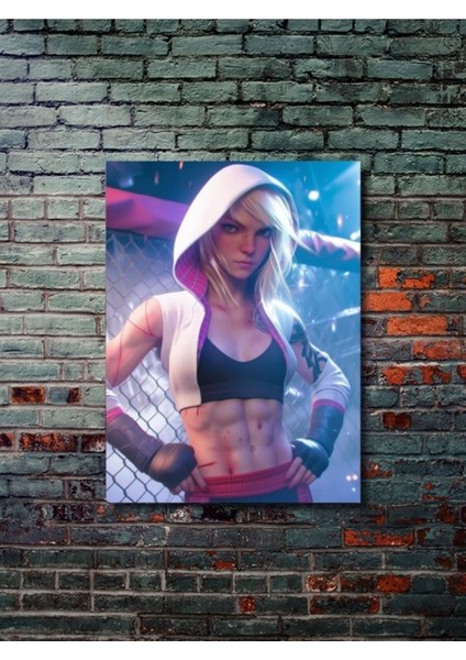 Spider Gwen - Marvel - Dizi, Film ve Karakter Özel Tasarım Poster Serisi, Eşsiz Tasarım,