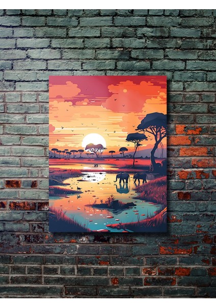 Manzara, Doğa Temalı Poster, Özel Tasarım Kağıt Poster, Duvar Sanatı