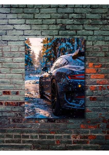 Porsche, Eşsiz Tasarım Otomobil Posterleri, Özel Tasarım Kağıt Poster