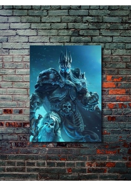 Lich King - Warcraft - Gaming Posterleri, Özel Tasarım Kağıt Poster, Duvar Sanatı