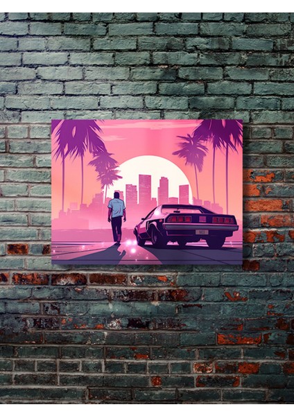 Gta 6 (Vı) - Gaming Posterleri, Özel Tasarım Kağıt Poster, Duvar Sanatı