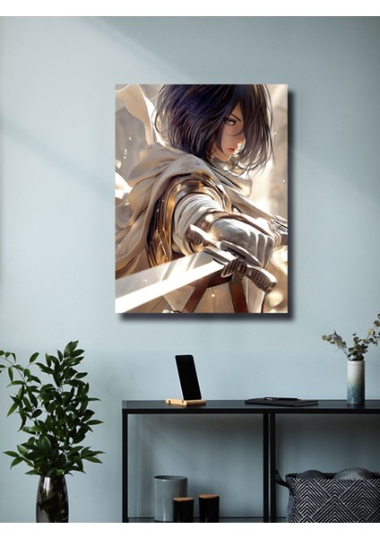 Mikasa Akerman - Attack On Titan - Anime & Manga Posterleri, Özel Tasarım Kağıt Poster, Duvar Sanatı fiyatları
