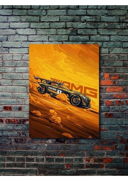 Amg Gt - Mercedes - Eşsiz Tasarım Otomobil Posterleri, Özel Tasarım Kağıt Poster