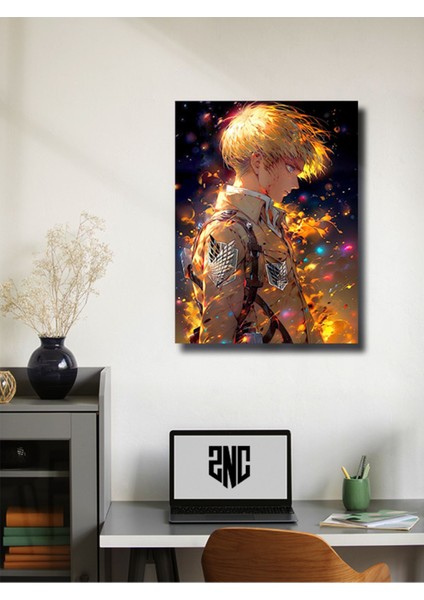 Eren Jaeger - Attack On Titan - Anime & Manga Posterleri, Özel Tasarım Kağıt Poster, Duvar Sanatı