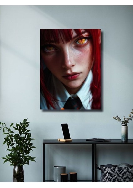 Makima - Chainsaw Man, Anime - Manga Serisi, Özel Tasarım Kağıt Poster, Duvar Sanatı modelleri