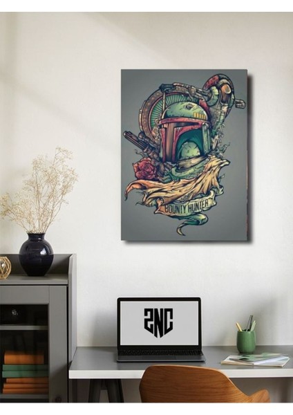 Boba Fett - The Mandalorian - Dizi, Film ve Karakter Özel Tasarım Poster Serisi, Eşsiz Tasarım, fiyatları