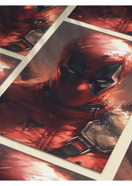 Deadpool - Marvel - Dizi, Film ve Karakter Özel Tasarım Poster Serisi, Eşsiz Tasarım,
