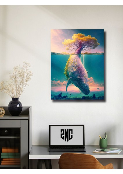 Balina Teması, Özel Tasarım Kağıt Poster, Duvar Sanatı modelleri