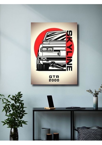 Skyline Gtr2 - Nissan - Eşsiz Tasarım Motosiklet Posterleri, Özel Tasarım Kağıt Poster modelleri