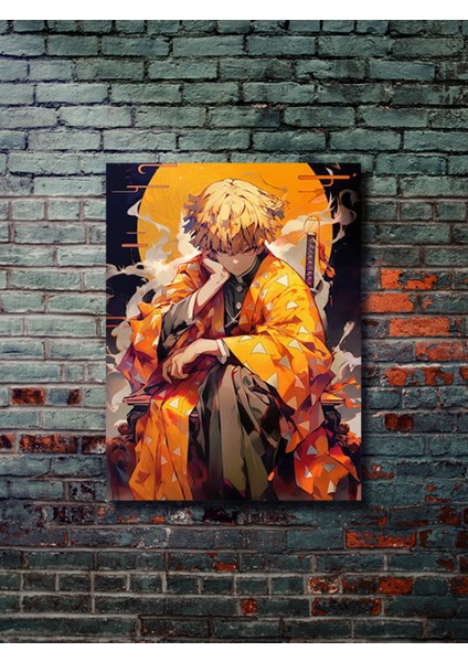 Zenitsu - Demon Slayer - Anime & Manga Posterleri, Özel Tasarım Kağıt Poster, Duvar Sanatı