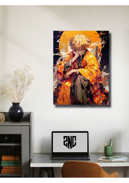 Zenitsu - Demon Slayer - Anime & Manga Posterleri, Özel Tasarım Kağıt Poster, Duvar Sanatı