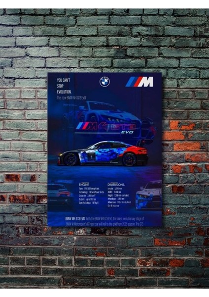 Bmw M4 Gts Evo - Eşsiz Tasarım Otomobil Posterleri, Özel Tasarım Kağıt Poster