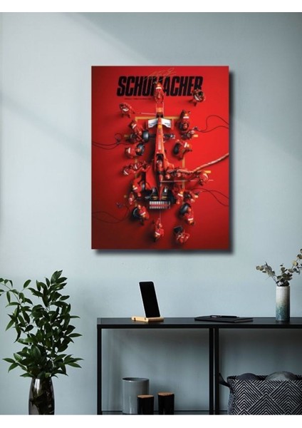 Michael Schumacher - Formula -1 - Eşsiz Tasarım Otomobil Posterleri, Özel Tasarım Kağıt Poster modelleri