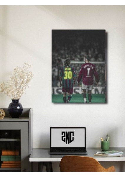 Ronaldo, Messi - Spor Posterleri, Takım Posterleri Özel Tasarım Kağıt Poster fiyatları