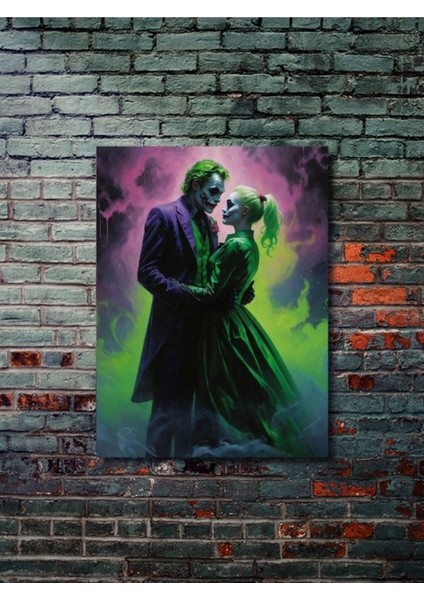 Joker ve Harley Quinn, Dizi, Film ve Karakter Özel Tasarım Poster Serisi, Eşsiz Tasarım