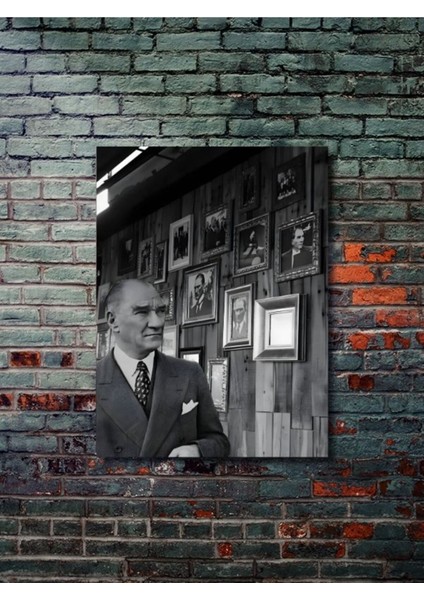 Mustafa Kemal Atatürk - Önemli Kişiler, Tarihi Kişiler, Özel Tasarım Kağıt Poster, Duvar Sanatı