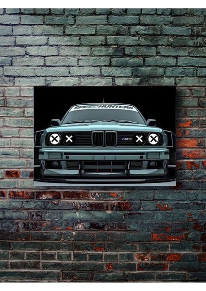 Bmw - M3 - Eşsiz Tasarım Motosiklet Posterleri, Özel Tasarım Kağıt Poster