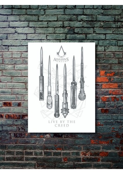 Bıçak Serisi - Assassin's Creed - Gaming Posterleri, Özel Tasarım Kağıt Poster, Duvar Sanatı