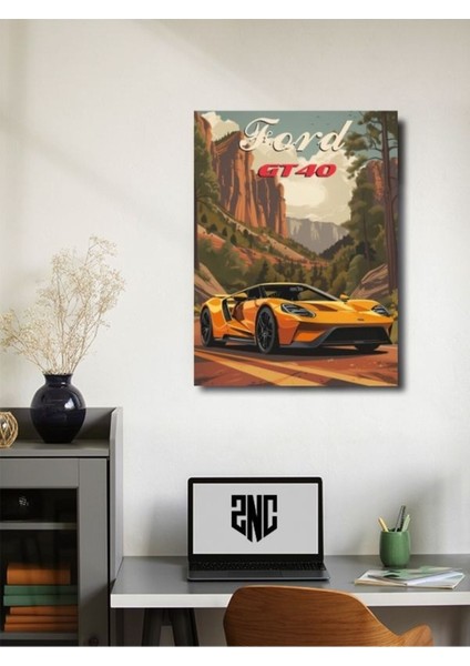 Ford GT40, Eşsiz Tasarım Otomobil Posterleri, Özel Tasarım Kağıt Poster fiyatları