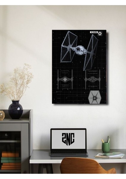 Tie Fighter - Star Wars - Gemi Şemaları - Film & Dizi Posterleri, Özel Tasarım Kağıt Poster fiyatları