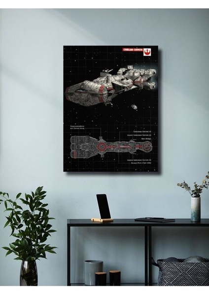 Corellian Corvette - Star Wars - Gemi Şemaları - Film & Dizi Posterleri, Özel Tasarım Kağıt Poster modelleri
