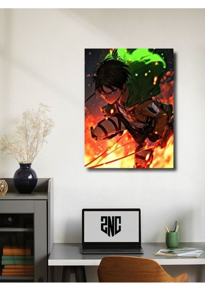 Levi Ackerman - Attack On Titan, Anime - Manga Serisi, Özel Tasarım Kağıt Poster, Duvar Sanatı fiyatları