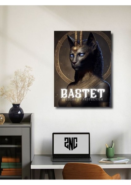 Bastet - Eşsiz Tasarım Mısır Tanrıları, Mitoloji, Karakter Posterleri, Özel Tasarım Kağıt Poster, fiyatları