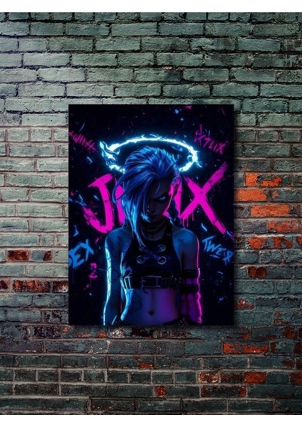 Jinx - L.o.l - Oyun Posterleri, Özel Tasarım Kağıt Poster