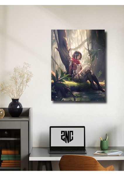 Mikasa Akerman - Attack On Titan - Anime & Manga Posterleri, Özel Tasarım Kağıt Poster modelleri