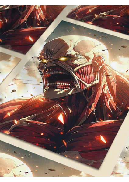 Reiner - Attack On Titan - Anime & Manga Posterleri, Özel Tasarım Kağıt Poster, Duvar Sanatı fırsatları