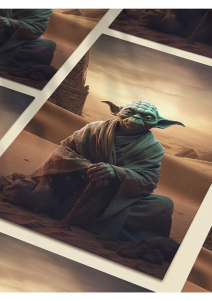 Yoda, Starwars, Dizi, Film ve Karakter Özel Tasarım Poster Serisi, Eşsiz Tasarım,