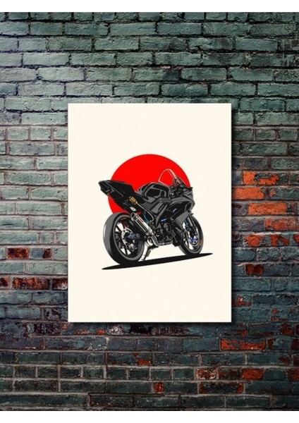 R15 V3 - Yamaha - Eşsiz Tasarım Motosiklet Posterleri, Özel Tasarım Kağıt Poster