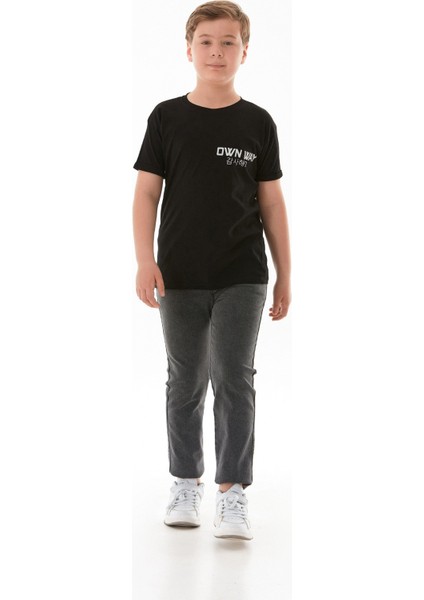 Own Way Yazı Baskılı Erkek Çocuk Tişört indirimleri