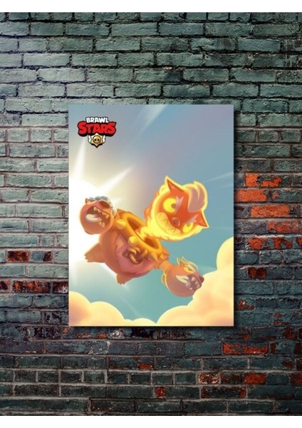 Brawl Stars, Eşsiz Tasarım Oyun, Karakter Posterleri, Özel Tasarım Kağıt Poster