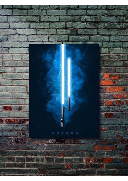 Ahsoka Lightsaber, Starwars Işın Kılıcı Koleksiyon, Film ve Karakter Özel Tasarım Poster Serisi