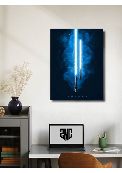 Ahsoka Lightsaber, Starwars Işın Kılıcı Koleksiyon, Film ve Karakter Özel Tasarım Poster Serisi