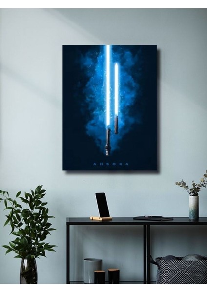 Ahsoka Lightsaber, Starwars Işın Kılıcı Koleksiyon, Film ve Karakter Özel Tasarım Poster Serisi
