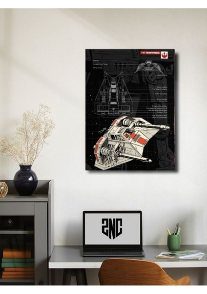 T47 - Snowspeeder - Star Wars - Gemi Şemaları - Film & Dizi Posterleri, Özel Tasarım Kağıt Poster fiyatları