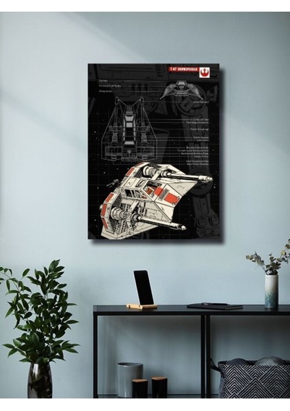 T47 - Snowspeeder - Star Wars - Gemi Şemaları - Film & Dizi Posterleri, Özel Tasarım Kağıt Poster modelleri