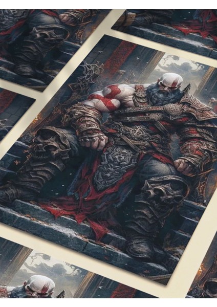 Kratos - God Of War - Gaming Posterleri, Özel Tasarım Kağıt Poster, Duvar Sanatı fırsatları