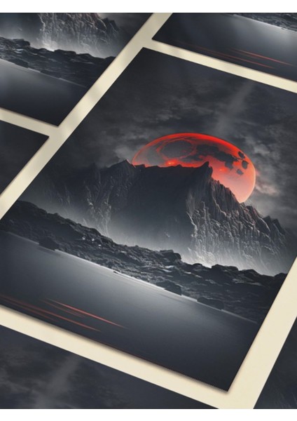 Manzara, Doğa Temalı Poster, Özel Tasarım Kağıt Poster, Duvar Sanatı
