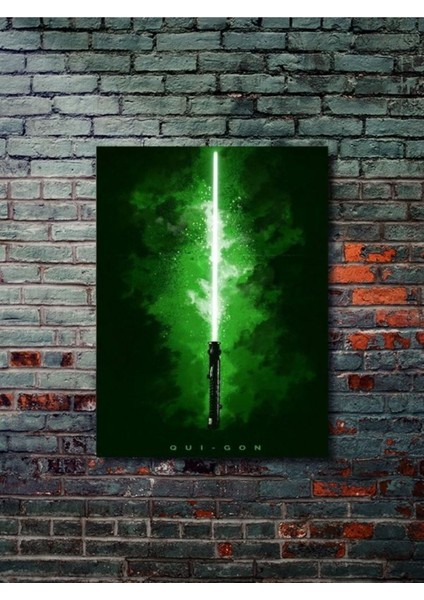 Qui-Gon, Starwars Işın Kılıcı Koleksiyon, Film ve Karakter Özel Tasarım Poster Serisi