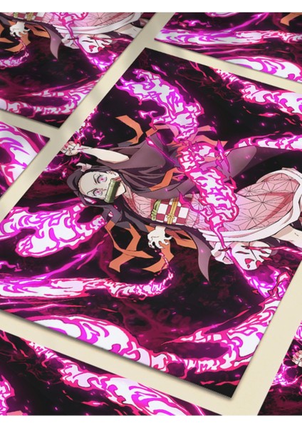 Nezuko - Demon Slayer - Anime & Manga Posterleri, Özel Tasarım Kağıt Poster
