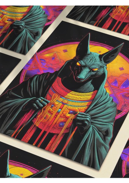 Anubis, Eşsiz Tasarım Tarih, Mitoloji, Karakter Posterleri, Özel Tasarım Kağıt Poster, fırsatları