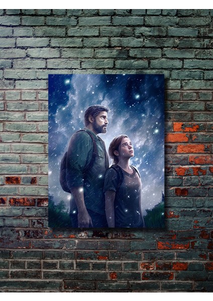 Joel & Ellie, The Last Of Us, Eşsiz Tasarım Oyun, Karakter Posterleri, Özel Tasarım Kağıt Poster,