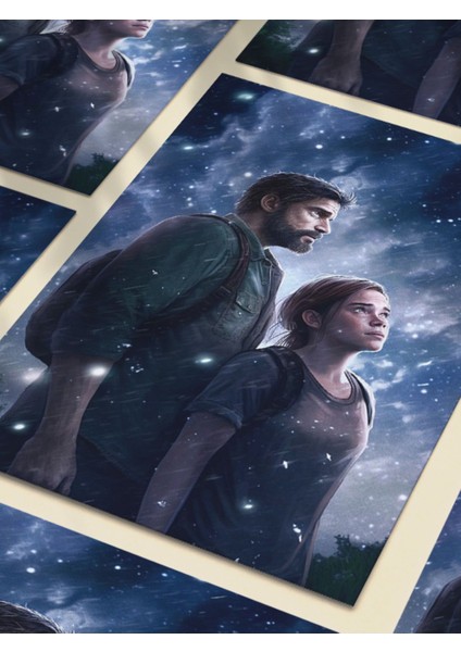 Joel & Ellie, The Last Of Us, Eşsiz Tasarım Oyun, Karakter Posterleri, Özel Tasarım Kağıt Poster, fırsatları