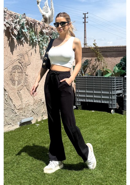 Kadın Paça Çıtçıtlı Geniş Paça Eşofman Altı 3037 fiyatları