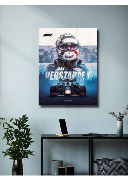 Max Verstappe - Formula -1 - Eşsiz Tasarım Otomobil Posterleri, Özel Tasarım Kağıt Poster modelleri
