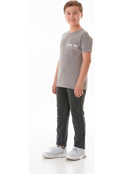 Own Way Yazı Baskılı Erkek Çocuk Tişört fiyatları